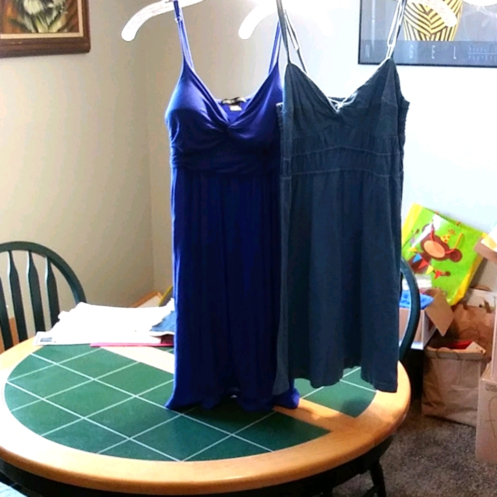 2 short surrender strap dresses